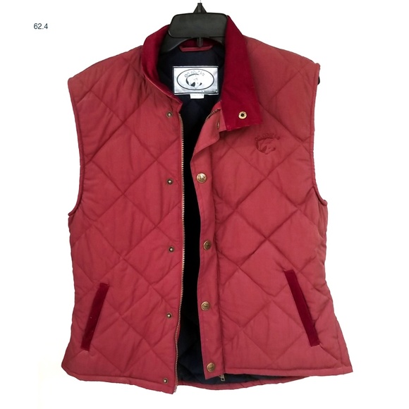 62.4 OnCourse Ladies maroon quilted vest  M - Picture 1 of 5